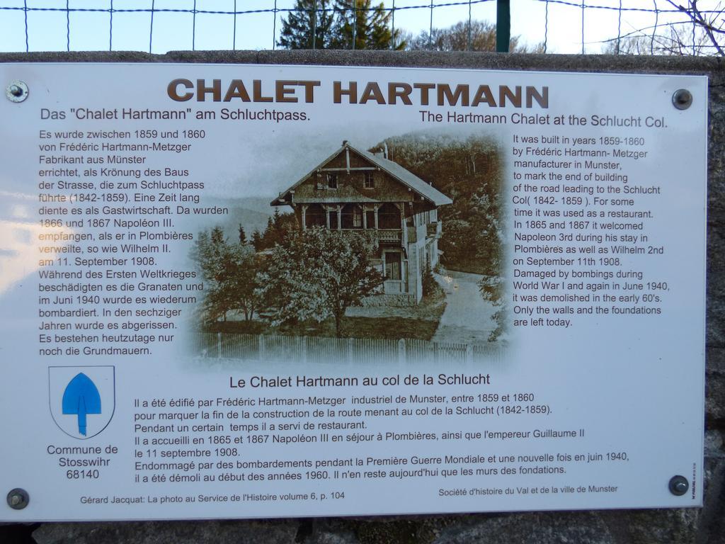 Hotel Restaurant Du Chalet Stosswihr Екстериор снимка